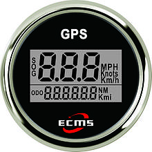 Gps спидометр лодочный с компасом Ecms черный