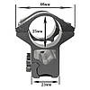 Кріплення на зброю для ліхтаря 2x25mm Ring (планка Вівера 10 мм), фото 2