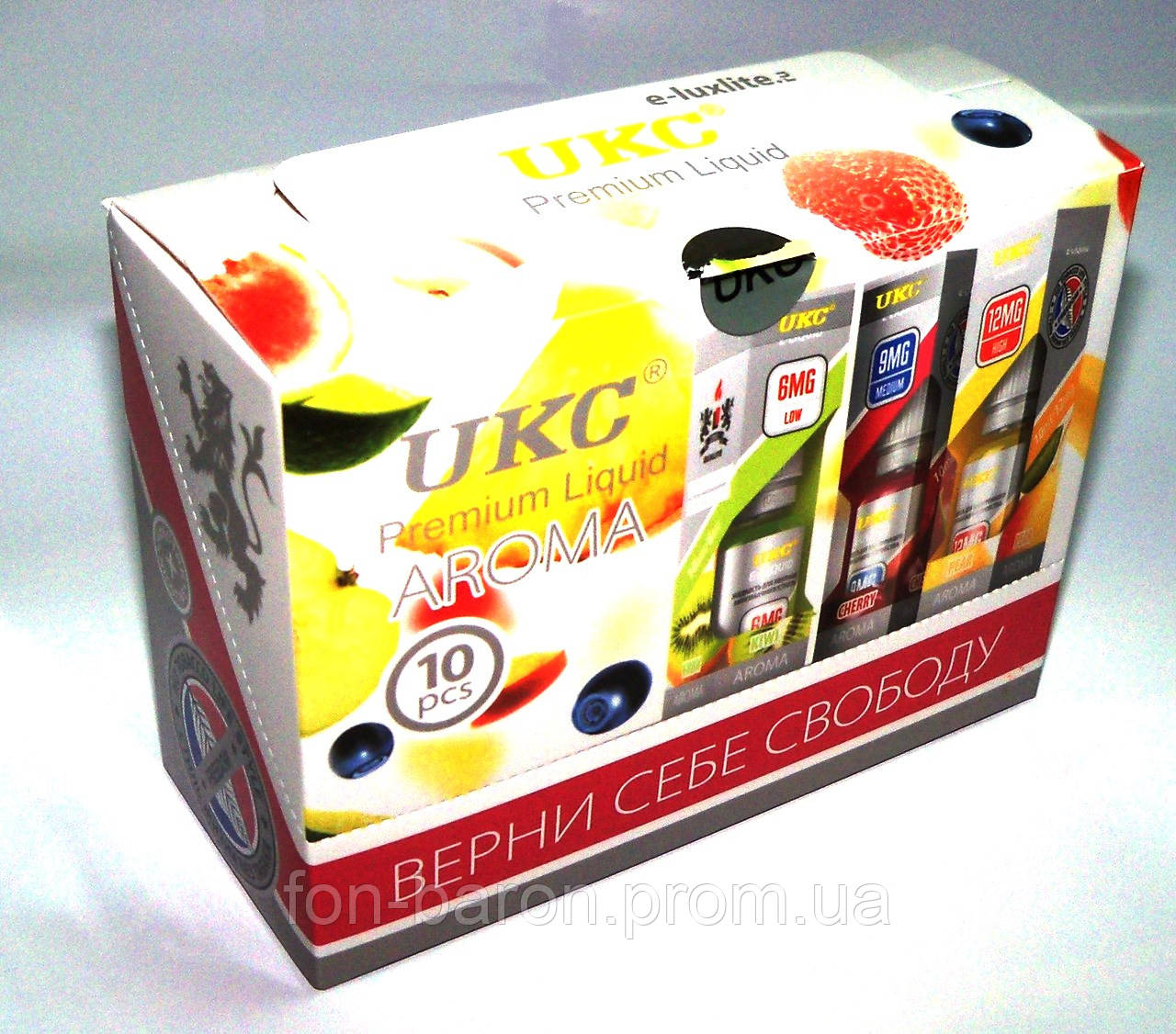 Упаковка жидкости для электронных сигарет UKC mix 10мл