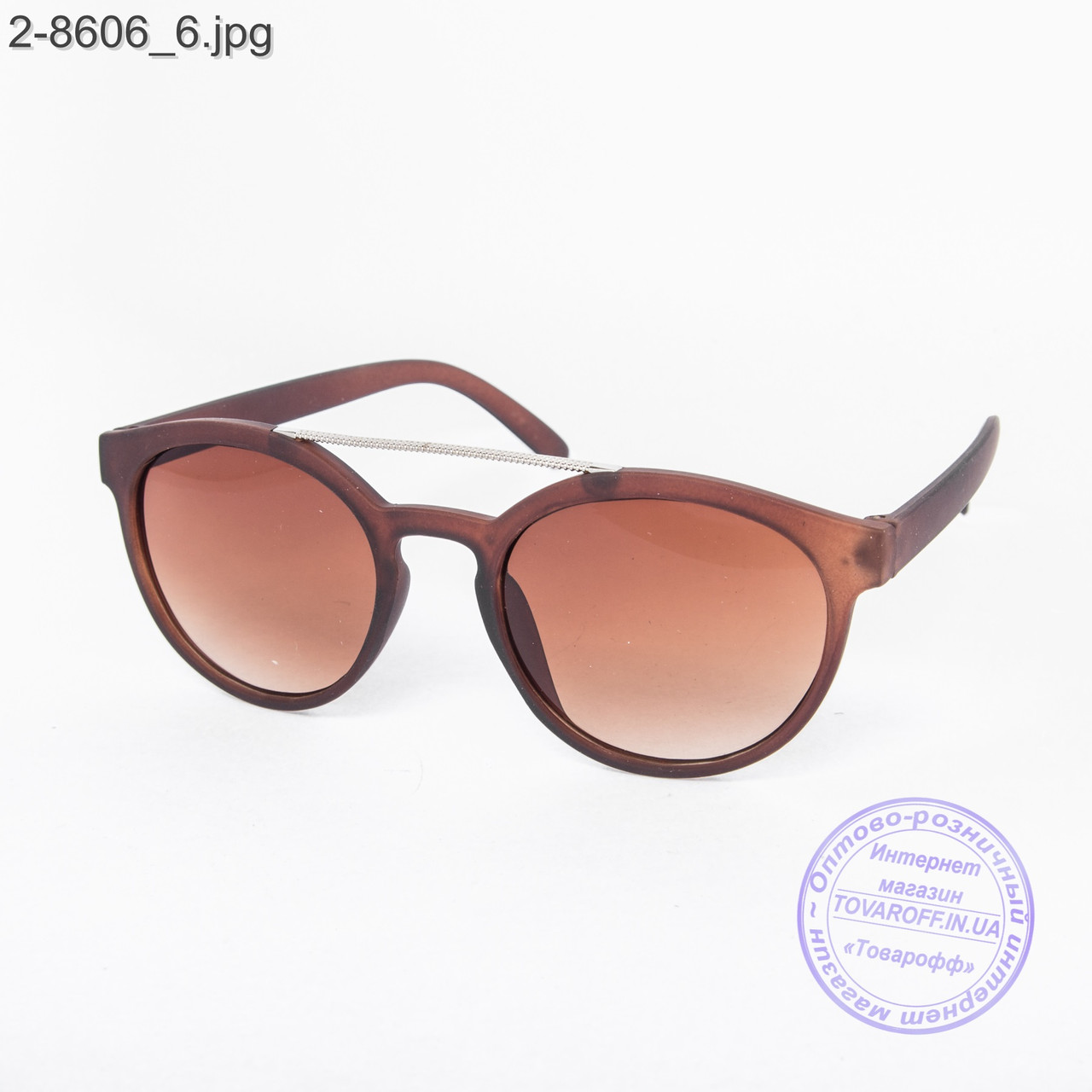 Сонцезахисні окуляри унісекс - коричневі - 2-8606