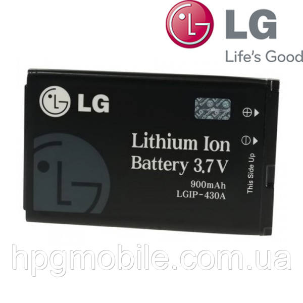 

Батарея (АКБ, аккумулятор) LGIP-430A для LG KP100 (900 mah), оригинальный