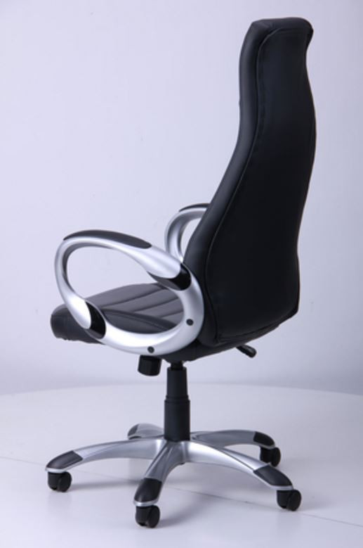 Кресло Форс (СX 0678 Y10-01) Черный, вставка Серый (фото 6)
