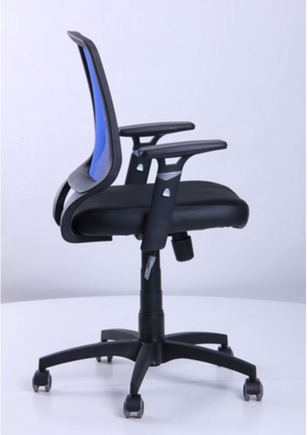 Кресло Онлайн сиденье Сетка черная/спинка Сетка синяя (фото 3)