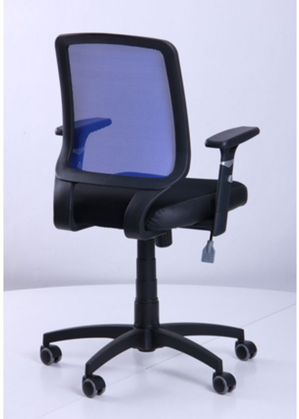 Кресло Онлайн сиденье Сетка черная/спинка Сетка синяя (фото 4)