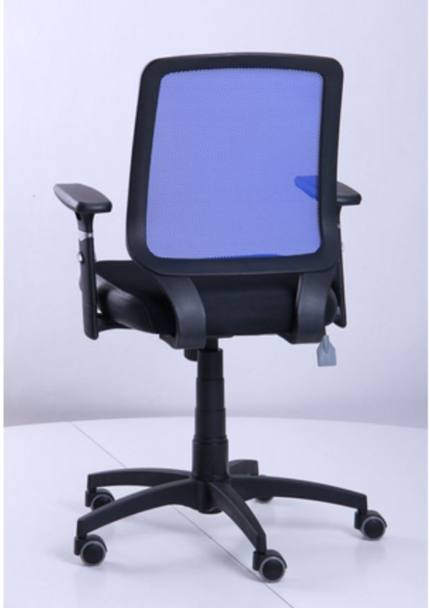 Кресло Онлайн сиденье Сетка черная/спинка Сетка синяя (фото 5)