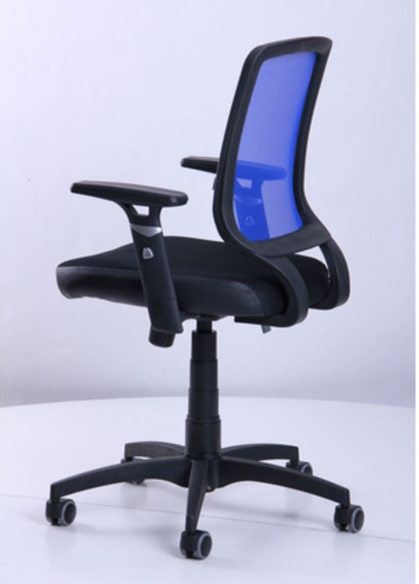 Кресло Онлайн сиденье Сетка черная/спинка Сетка синяя (фото 6)