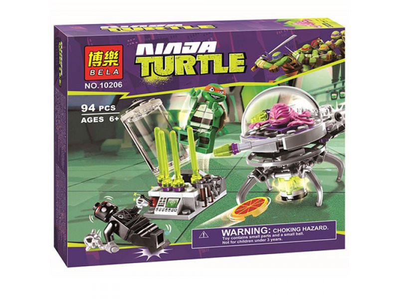 Конструктор Bela 10206 Черепашки Ниндзя (Ninja Turtles) Побег Крэнга иНет в наличии
