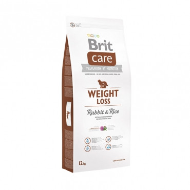 

Сухой корм Brit Care Weight Loss Rabbit для собак гипоаллергенный с кроликом и рисом, 12 кг