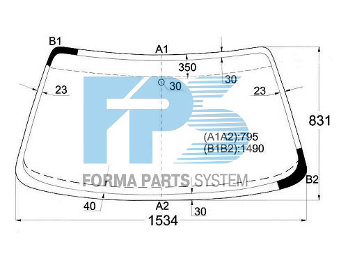 

Новое лобовое стекло Audi 100 A6 91-97