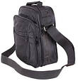 Мужская сумка через плечо полиэстер 302895 черная, фото 2