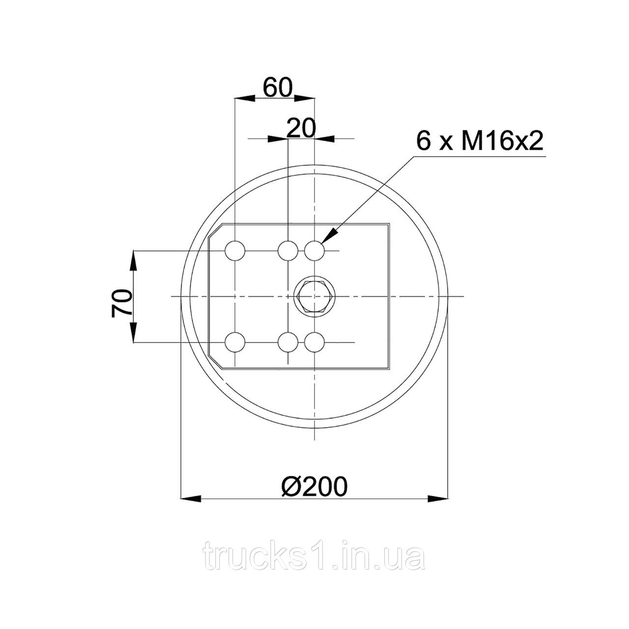 

Пневмоподушка RML75071CP (BLACKTECH)