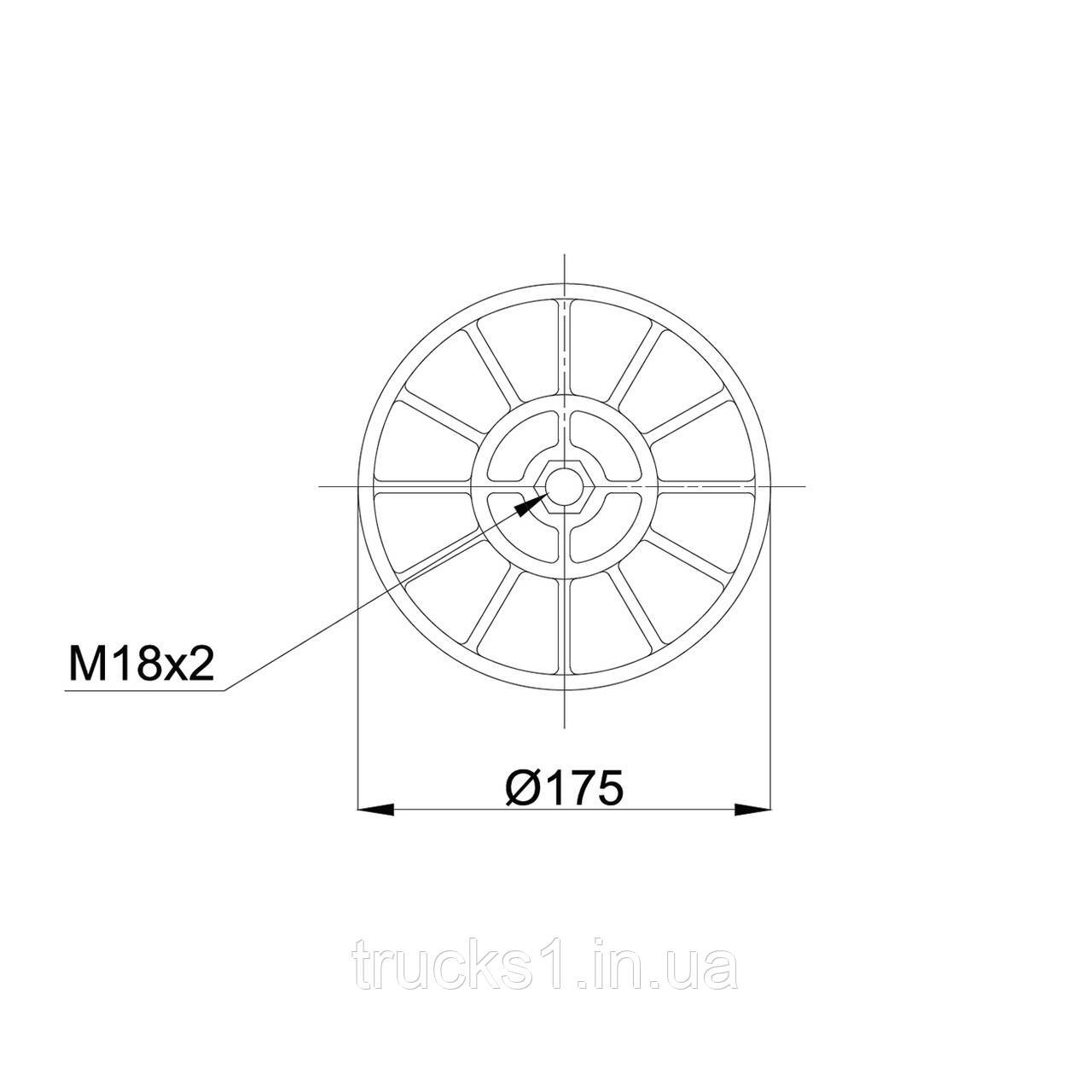 

Пневмоподушка RML75993CP5 (BLACKTECH)