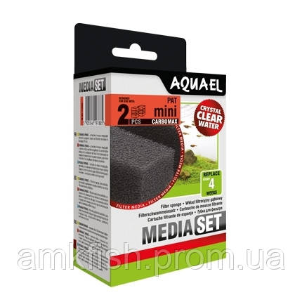 

Aquael MEDIA SET CARBOMAX PAT mini filter вкладыш губка с активированным углем в фильтр Aquael Pat Mini Filter, 2шт