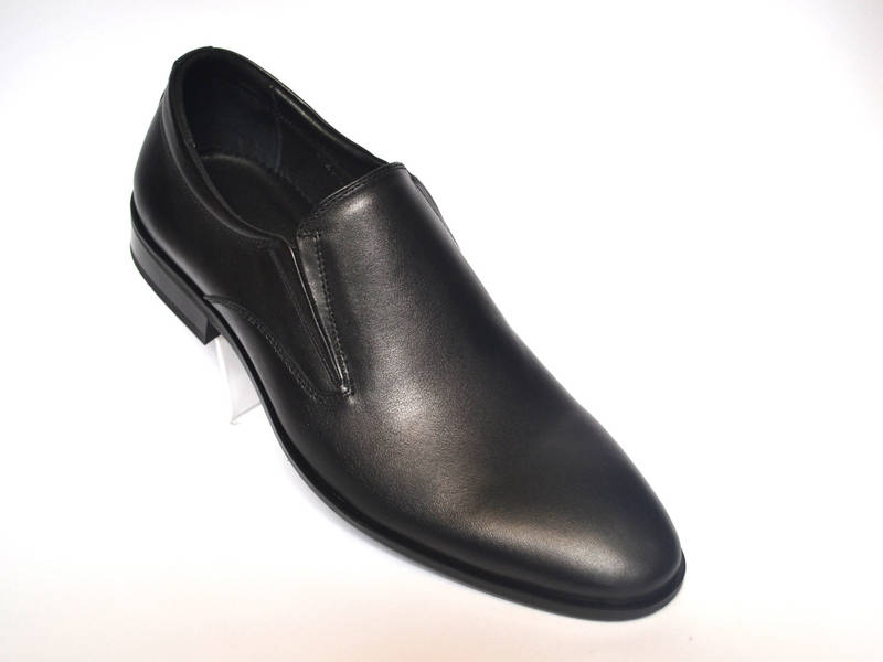 Туфлі мокасини чоловічі шкіряні класичні чорні без шнурків Rosso Avangard FeliceteZo Oxford Without laces фото