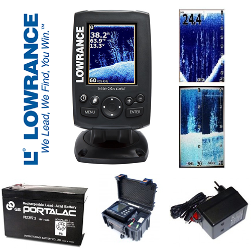 

Эхолот Lowrance Elite 3x DSI(4425грн) + Акб 4А(250грн) + ЗУ(200грн) + Ящик(680грн)