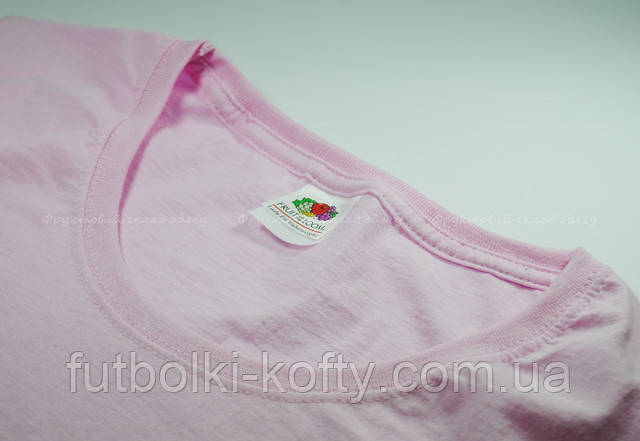 Светло-розовая женская классическая футболка