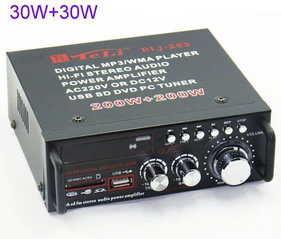 Аудио усилитель BLJ 253 A, усилитель мощности звука USB/SD/FM/USB R/CНет в наличии