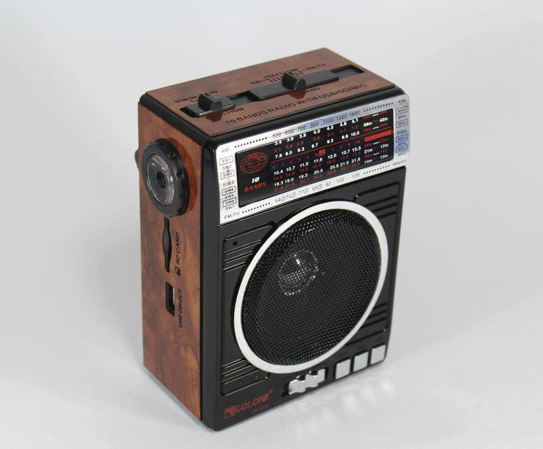 Радиоприемник с фонариком Golon RX 078 USB/SD/FM, радио на аккумуляторНет в наличии