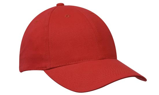 

Кепка шестипанельная Brushed Cotton Cap, красная, от 10 шт