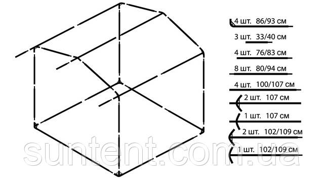 Палатка торговая разборная схема сборки