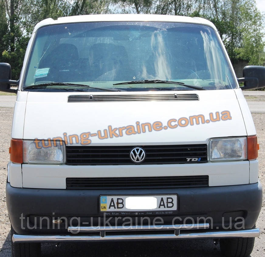 

Защита переднего бампера труба двойная из нержавейки на Volkswagen T4 1990-2003