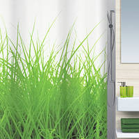 Шторка для ванной текстильная Spirella GRASS 180х200