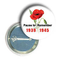 Значок з маком "Pause to Remember"