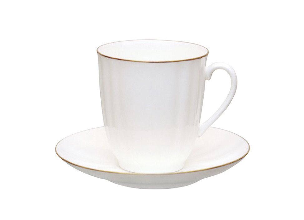 Чашка чайна з блюдцем ІФЗ форма Вітерець малюнок Золотий кантик 176 мл 13630