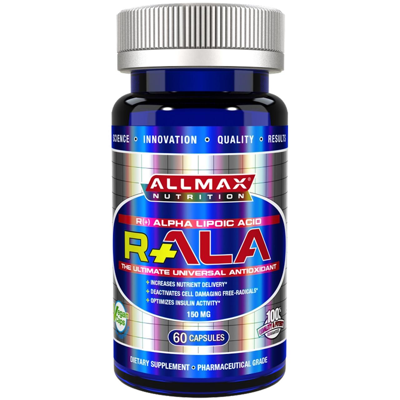 

ALLMAX Nutrition, R+ALA, 60 капсул