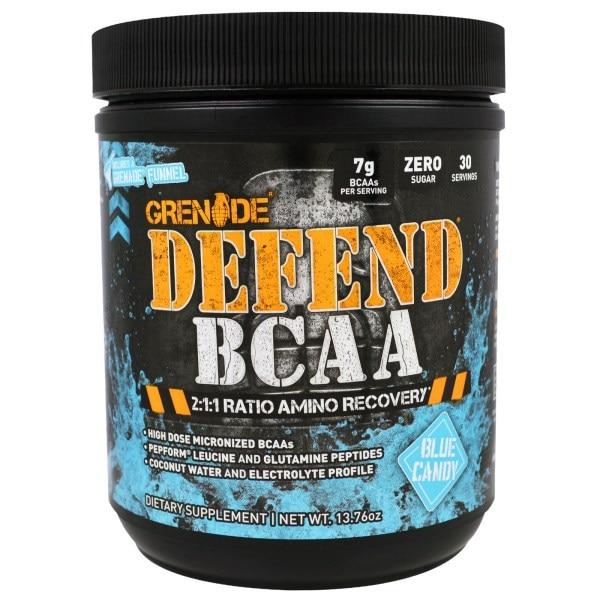 

Grenade, Defend BCAA, Голубой Леденец, 13,76 унции (390 г)