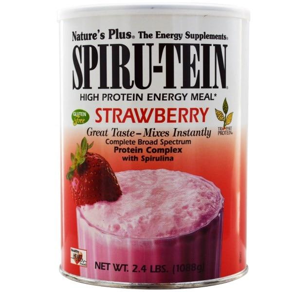 

Natures Plus, Spiru-Tein, энергетический продукт с высоким содержанием белка, со вкусом клубники, 2,4 фунта (1088 г)