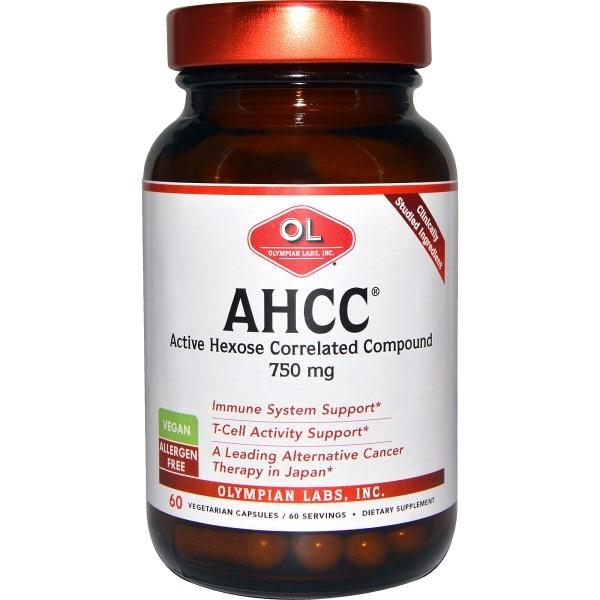 

Olympian Labs Inc., AHCC (Активный Гексо Состав), 750 мг, 60 капсул