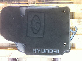 Килимки текстильні в салон Hyundai Elantra 2011- (Poliamid черн. PU 3D)