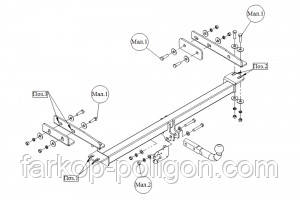 

Фаркоп Mercedes C-Class (W202) с 1993-2001 г.