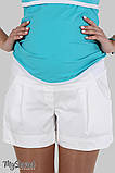 Вільні шорти для вагітних Simple SH-27.012 білі, розмір 48, фото 2