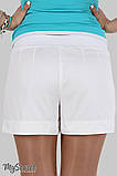 Вільні шорти для вагітних Simple SH-27.012 білі, розмір 48, фото 4