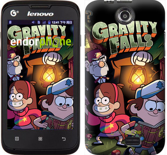 

Чехол на Lenovo A390 Gravity Falls v2 "3259u-948", Черный