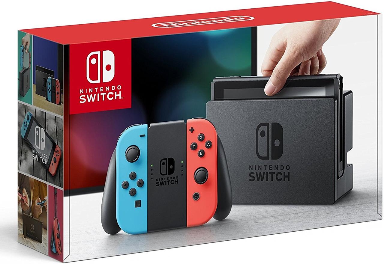 Игровая приставка Nintendo Switch V2 with Neon Blue and Neon Red Joy-C