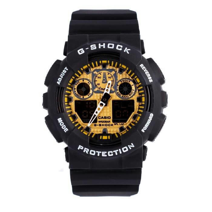 

Мужские часы Casio G-Shock GA 100 Black Gold(реплика)