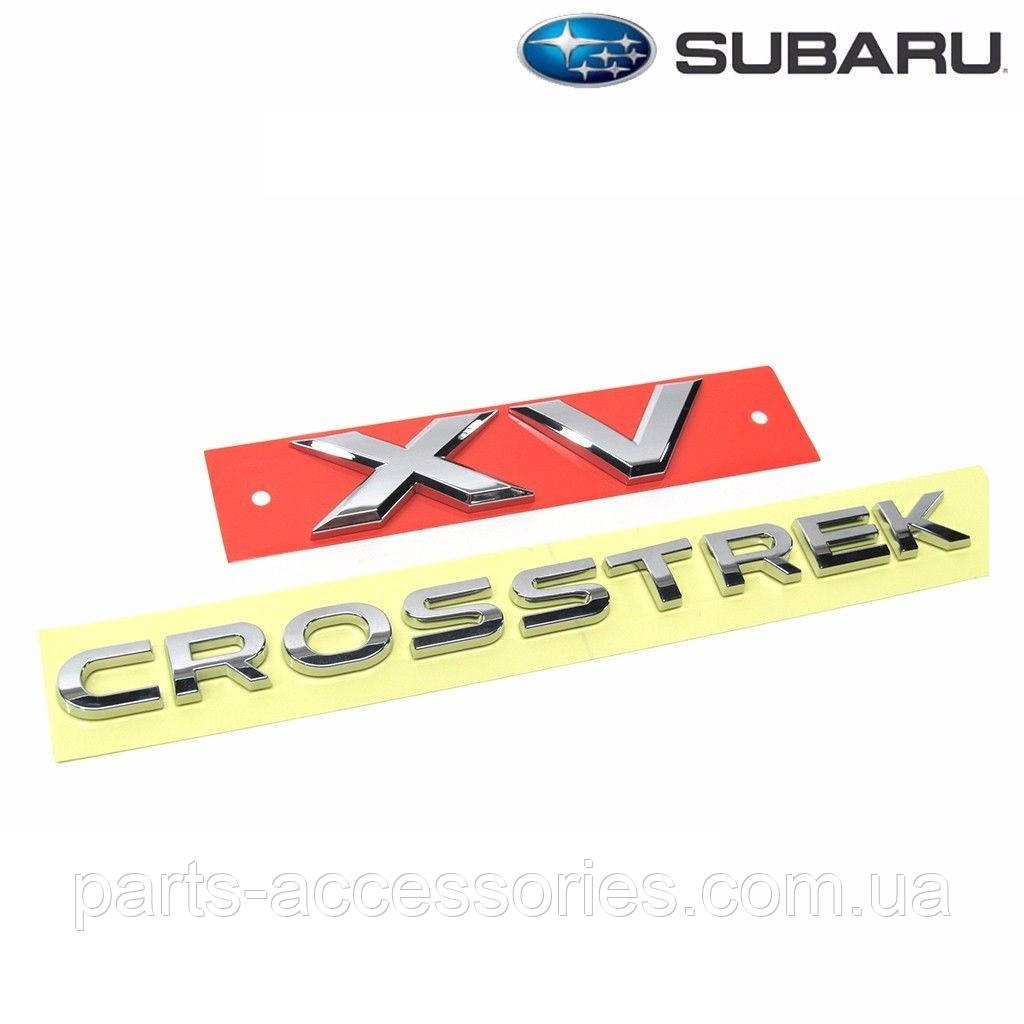 

Subaru XV Crosstrek 2013-17 эмблемы значки шильдики на багажник Новые Оригинал
