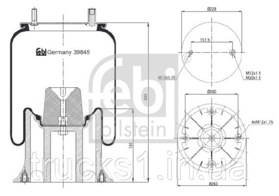 

Подушка амортизуюча 39849 (FEBI)