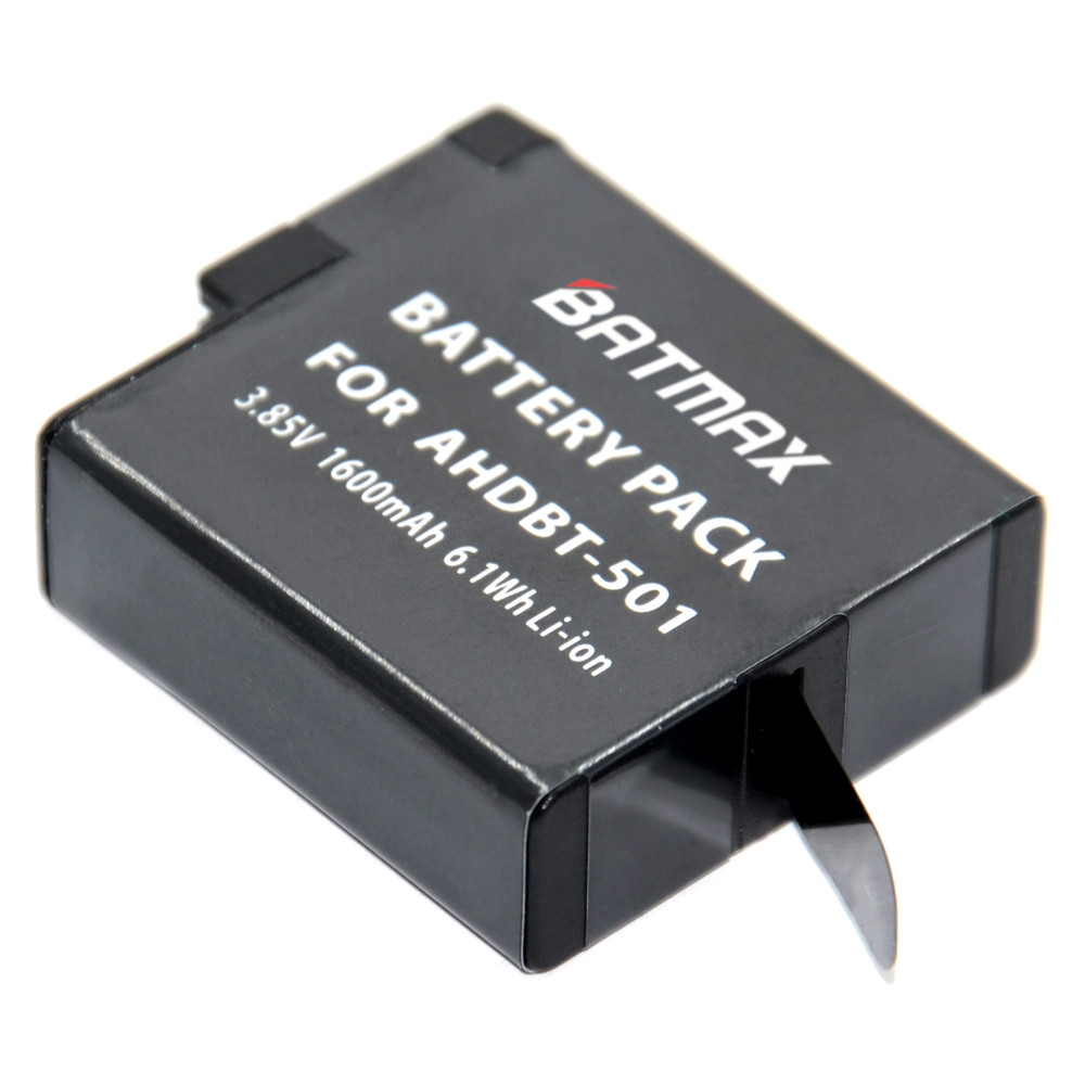 Аккумулятор BATMAX AHDBT-501 для экшн-камеры GoPro Hero 5 / Hero 6 / H