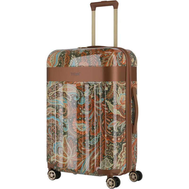 

Дорожный женский чемодан на 4 колесах с кодовым замком Германия 45*67*27 см. бронзовый 2202673, Разные цвета