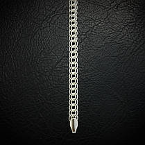 Срібний браслет, 180мм, 9 грам, плетіння Пітон, фото 2