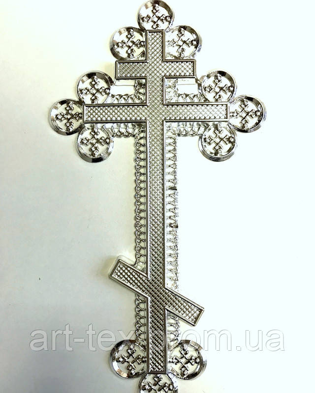 крест на гроб, крест металлизированный, арт-текс, art-tex