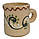 Чашка "Кавова" 80 мл глиняна (глазурована) в асортименті, фото 3