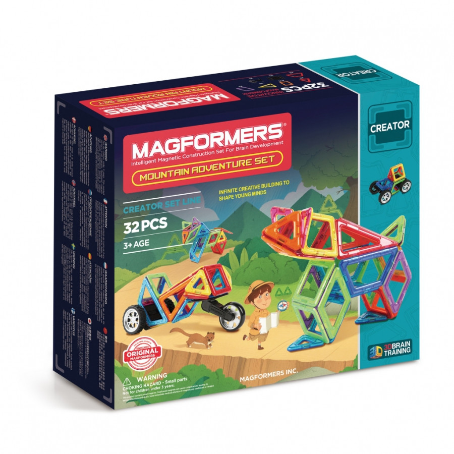 

Магнитный конструктор Magformers Adventure Mountain 32 set