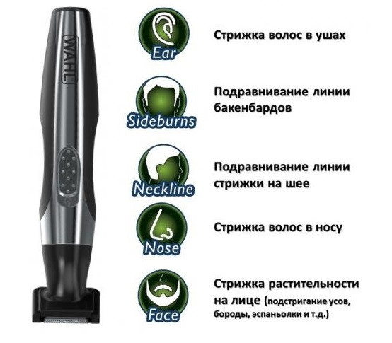 Триммер для детальной стрижки wahl quick style lithium