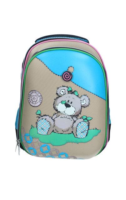 

Ранец ортопедический черепашка Сlass SchoolCase Fancy Bear 9717, Бежевый