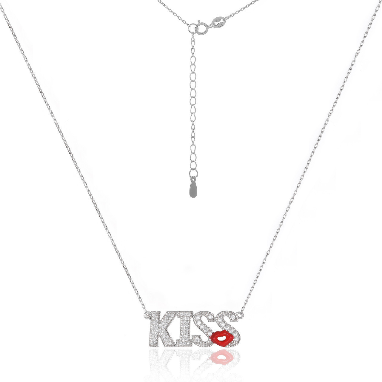 

Серебряное колье "Kiss" Кл2Ф/813